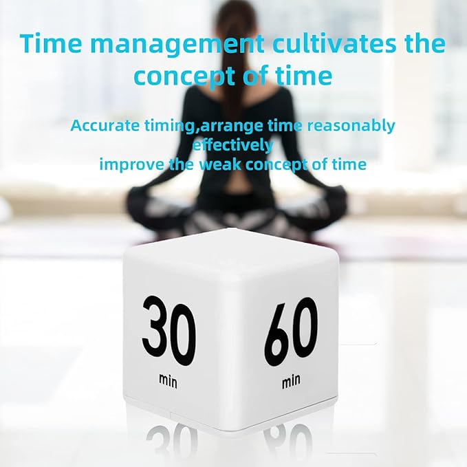 JOYIT Cube Timer - 15, 20, 30 and 60 Minutes Countdown Timer for Kitchen, Outdoor and Workout