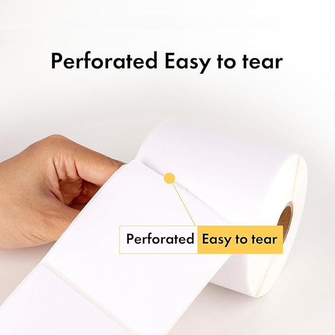 HOUSELABELS 2.25" x 1.25" Address Labels on 1" Core Compatible with Zebra and Rollo Printers, 16 Rolls / 1,000 Labels per Roll