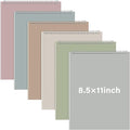 Maitys 6 Pcs Legal Pad Steno Spiral Notebook 8.5 x 11 Inches Top Bound Spiral Pads Hard Cover College Ruled Notepad 70 Sheet Pad Colorful Covers for School Office University Home (Delicate Color)