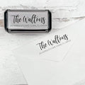 Self Inking Modern Address Stamps | Custom Return Address Stamper (Playful Script, Medium)