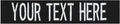 Custom Uniform Name Tapes Solid Colors. Black Fabric, 5 Inch Sew on