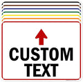 Custom Arrow,Custom Directional Sign, Up Arrow,18x24 Inches, 55 mil thick HDPE (high density polyethylene) Made in USA by My Sign Center