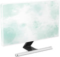 Baocicco Abstract Watercolor Waterproof TV Display Screen Cover 45, 46, 47, 48 Inch Cyan Marble Dip Dyeing Dust Proof TV Covers for Television Screen Anti-Static Dustproof Protective，Mint Green