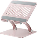 tounee Tablet Holder Stand, Dual Rod Adjustable Aluminum Desktop Stand, Compatible with 4.7-16.9" iPads, Surface Tablets, Portable Monitor, Kindle and More (Rose Gold)