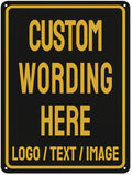Custom Sign Bulk Personalized Metal Signs For Outdoor Indoor Business Home Store Office Yard Street Lawn Make Your Own Customized Signs With Your Logo Text Photo, 17x12inch