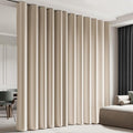 Cbsroro Room Divider Blackout Curtain Track Curtains Wall Dividers Panels Screen for Living Rooms Bedroom Office Privacy Partition Separation, W120 × L84 Inch,1 Panel, Beige