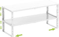 Jojocross Expandable Cabinet Shelf Organizer Storage Spice Rack Shelves for Kitchen Stackable Adjustable Pantry Cupboard Bathroom Countertop Desktop(2Packs/White/Large)