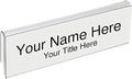 50-Pack 8.5" x 2" Acrylic Name Plate for 1" Cubicle Wall Glass – Custom Name Sign Holder – Single Sided Acrylic Display Stands - Placard Label Holder Use for Classroom, Offices, Office Door