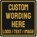 Custom Sign Bulk Personalized Metal Signs For Outdoor Indoor Business Home Store Office Yard Street Lawn Make Your Own Customized Signs With Your Logo Text Photo, 12x12inch
