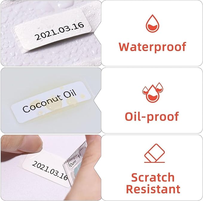 Risio Thermal Labels 2"x3.15"(50x80mm),80 Labels/Roll(10 Rolls),Waterproof, Oil-Resistant, Scratch-Resistant Thermal Label Paper,for Barcode/Address/Mailing/Logo/Business/Home