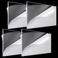 Roowest 4 Pcs 24 x 48 Inch, 1/4 Inch Thick Clear Acrylic Plexiglass Sheets Transparent Plastic Panels Sheets Cut to Size Cast Acrylic Board Panel with Protective Film for Craft DIY Project Sign Frame