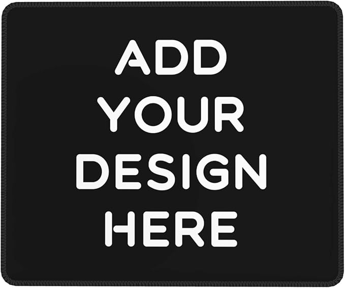 OHORTEB Custom Mouse Pad with Photo, Personalized Image Text Laptop Desk Mat, Customized Non-Slip Waterproof Desk Writing Pad for Office Home (Custom, 7.9in x 9.5in)