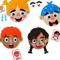 Children's Felt Expression Face DIY Activity Toy, Children's Social Emotional Learning Activity Expression Board Emotional Expression, Educational Puzzle Game Early Education