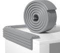 Edge Protector,Baby Proofing Baby Edge Protector Strip Safety,Soft Rubber Foam Padding,Edge Corner Guards Protector Corner Edge Bumpers for Furniture (Grey, 6.56Ft x 3.15" W x 0.31" Th)