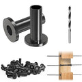 200 Pack Cable Railing Protector Sleeves for 1/8” Deck Railing System, Black Cable Railing Kit Hardware for Wood Post, T316 Stainless Steel Marine Grade DB58