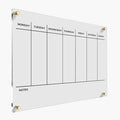 WEEKLY PLANNER Acrylic Wall Personalized Calendar 2026 Personalized Dry Erase Board Wall Calendar Weekly Calendar Housewarming Gift