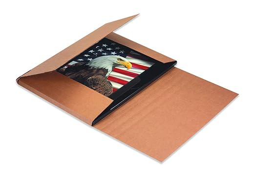 Tape Logic TLMIBMROSK Easy-Fold Mailers, 15" x 11 1/8" x 2", Kraft (Pack of 50)