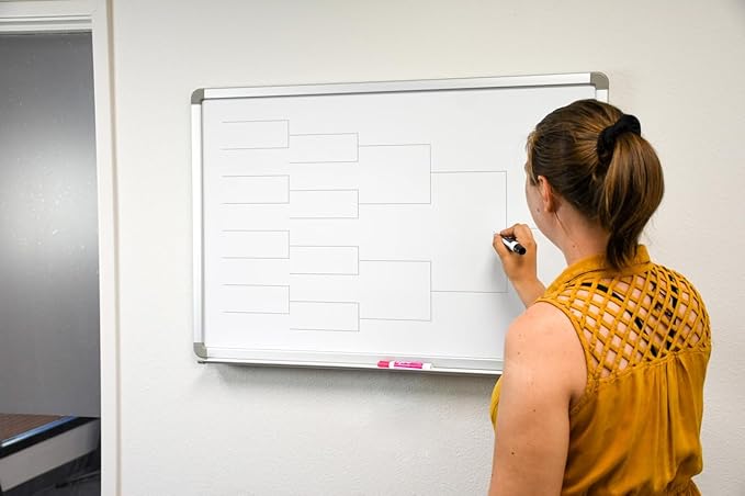 12 Team Bracket Whiteboard 48" x 36"