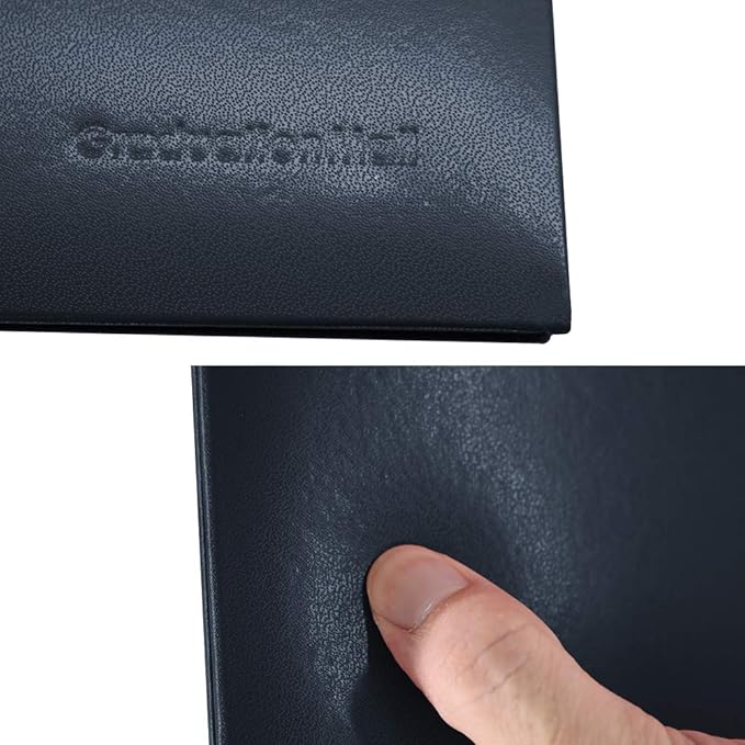 GraduationMall 8.5"x11" Smooth Padded Diploma Cover Certificate Holder Darkblue,1-Pack