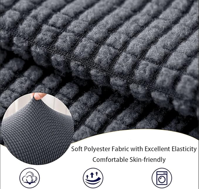 Chaexii Premium Polyester Sofa Arm Cover, Scratch Resistant Protector Covers, Washable, Elastic Armrest Covers for Square/Curved/Sloping Couch Armrests, 2Pcs (Wine red)