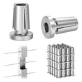 BLIKA Upgraded 80 Pack Stainless Steel Protector Sleeves for 1/8" 5/32" or 3/16" Deck Cable Railing, for Metal Posts, T316 Marine Grade, Cable Railing Protector Sleeves