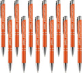 Yucold Customized ballpoint pens in bulk, personalized ballpoint pens with free engraving, for use in companies, enterprises, graduation anniversaries (Orange,13)