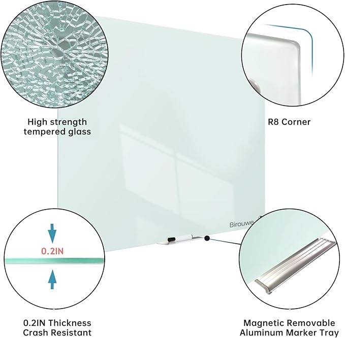 Glass Whiteboard 36 * 60Inches