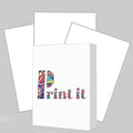 Print It - Vellum Bristol Colored Cardstock Cover Paper, 67 Lb, 8.5" X 11”, Heavyweight Colored Cardstock for Crafts, School, Invitations, And Office Use - Decoration Drawing 250/Case-Britewhite