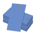 SmartSign (Pack of 100) 4.75 x 2.375 inch “Blue” Blank Tyvek Shipping Tags with Wire, Size #5, 8 mil Thick Tyvek