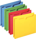 Pendaflex File Jackets, Color File Folders with 2 inch Expanding Sides, Color Assortment May Vary, Letter Size, Straight Cut Tab, 50/Box (B3043DTAST)