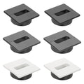 PATIKIL 2.8inch Desk Grommet, 6Pcs Cable Grommet Wire Management Cable Hole Cover Cord Organizer for Office Home Table Countertop, Black White Grey