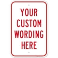 Custom Sign, Personalized Metal Signs, Customize for Office, Business, Workplace, office, Home, Airbnb, Delivery Signs, Outline Black, 12x18 Inches, Rust Free .063 Aluminum, Made in USA