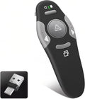 Presentation Clicker Remote, Type C&USB Wireless Presenter, PowerPoint Clicker, Slide Advancer Control for Mac︱ Windows︱ Laptop, Support PPT︱Keynote︱Google Slides