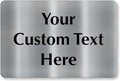 SmartSign Custom Steel Sign - 12" x 18", 40 mil Stainless Steel Metal, Personalized Engraved Sign for Business, Office, Door, Wall, Heavy-Duty Premium Engraved Steel Plaque, Silver and Black