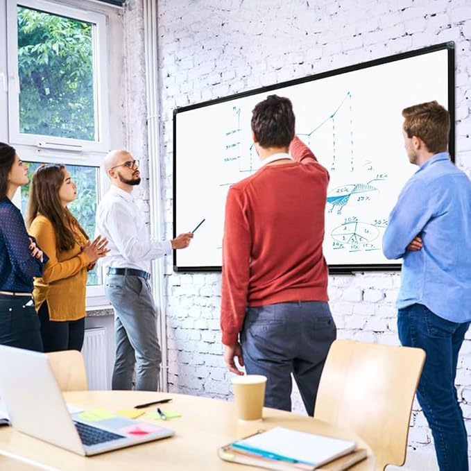XIWODE Large 36x60 Inch Magnetic Dry Erase Whiteboard，Black Aluminum Frame Wall-Mounted for Home School Office Conference Room