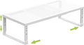 Jojocross Expandable Cabinet Shelf Organizer Storage Spice Rack Shelves for Kitchen Stackable Adjustable Pantry Cupboard Bathroom Countertop Desktop(1Pack/White/Large-with Hole)