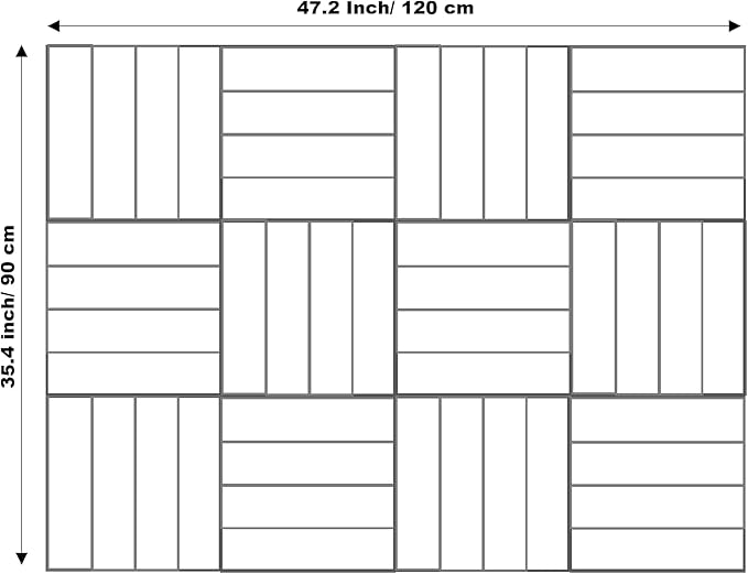DECORITA Felt Bulletin Board Tiles | Modern Cork Board Alternative | Large Cork Boards for Walls | Aesthetic Felt Wall Panels for Office & Home Decor | Pinboard & Photo Board (12-Pack) | Prussian Blue