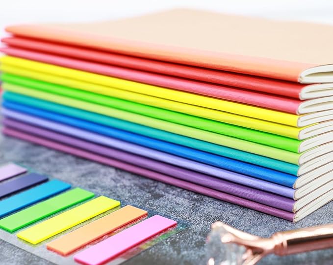 Zegrox 24 Pack A5 Kraft Notebooks, 60 Lined Pages Travel Journal Bulk, Soft Cover Notebooks for Women Girls Students, Making Plans Writing Memos Office School Supplies, 8.3 X 5.5 in