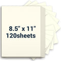 Cardstock 8.5 x 11, Thick Printer Paper, Card Stock Paper 200 gsm, 120 Sheets Cream Card Stock, Off White Heavy Card stock, Construction Paper for Invitations, Diy Cards, Business Cards, Drawing etc