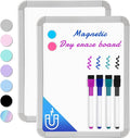 VUSIGN Small Dry Erase Whiteboard, 8.5 x 11 Inches White Board for Students, Fridge, Locker, Mini Dry Erase Board, 2 Pack