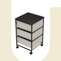 CASUNER Small Cabinet with Drawers Rolling 3 Drawer Mobile File Cabinet for Home Office Storage and Organization, Fabric Vertical Under Desk Storage for A4/Letter Files(