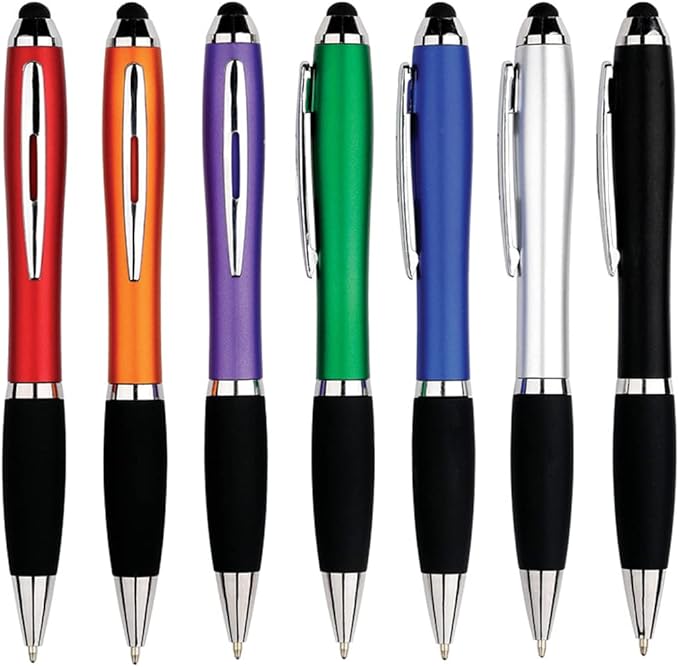 HEYZARDA Personalized Pens with Name Text Icon Logo Engraved for Business Office Custom Ballpoint Pen 50 100 Pcs Optional, Red