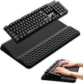 Computer Keyboard Stand with Wrist Rest, Keyboard pad with Wrist Support, Two Adjustable Keyboard Angles, Slow Rebound Comfortable Foam and Skin-Friendly Fabric. Suitable for Office, Gaming, and Home