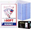 25-Pack 180pt Sleeved Card Magnetic-Holders - One Touch Card Holder, Fits Sleeved Card First, Magnet Card Case, Inner Size 2.63″×3.70″, Clear Hard Case for Trading Cards, Sports Card, Games Cards ﻿