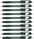 SyPen Personalized Pens With your Custom Logo or Text-1000 Pack Bulk-for Businesses, Parties, and Events, Custom Printed Slim Ballpoint Click Pens, Green Barrel Color, Black Ink
