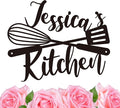 Custom Kitchen Name Sign, Personalized Metal Kitchen Sign, Housewarming Cooking lover Gifts, Mom's Day Gifts, Kitchen Gift for Grandma