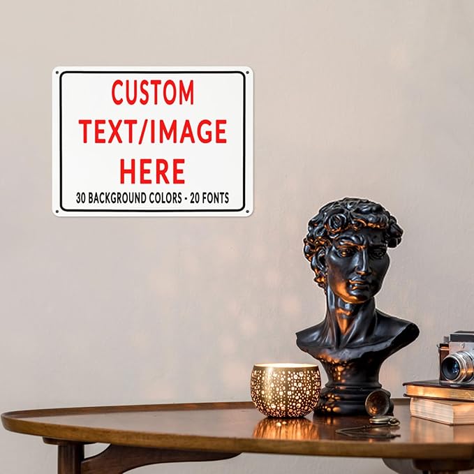 Custom Sign Personalized Custom Metal Sign, Customize For Office, Business, Workplace, Office, Home, Delivery Signs 8x12