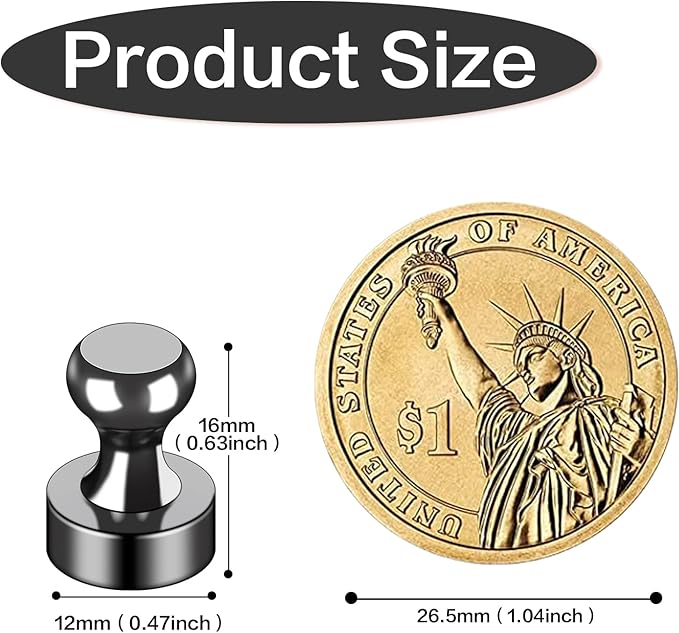 LOVIMAG Fridge Magnets 30Pcs Refrigerator Whiteboard Small Strong Magnet Classroom Kitchen Accessories Decorative Locker Set Decor Must Haves Office Calendar Refrigerador Magnetic Cute Crafts Black