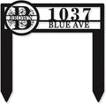 Personalized Metal Adress Sign With Stakes，Home Address Signs for House,Custom Yard Signs for Houses with Stakes,Address Signs house number signs for Yard, House Numbers for Outside