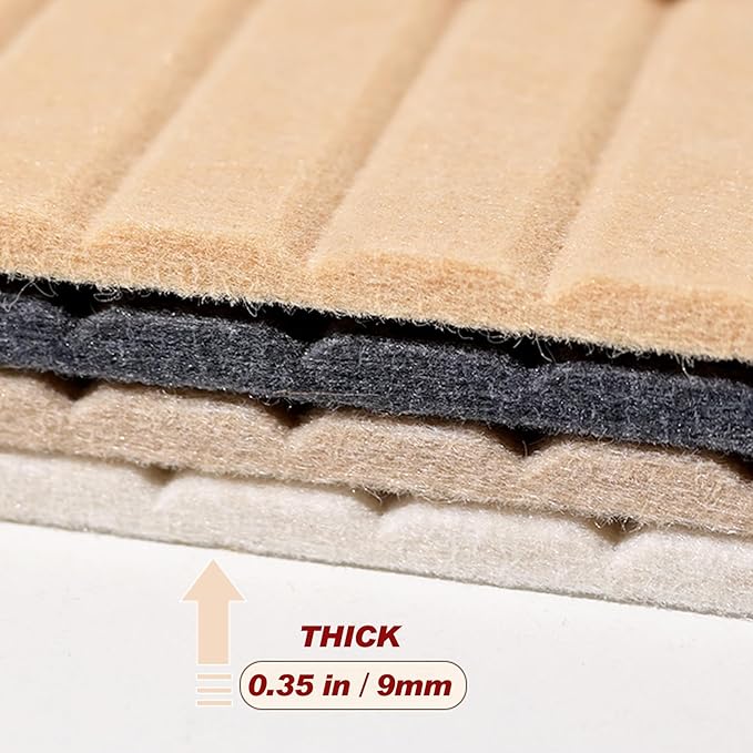 Large Felt Wall Tiles Cork Boards for Office Cubicle, 47"x35" Felt Bulletin Board Tiles Pin Board for Walls Home Decor, Noise Reduction Boards Panels for Photos Memos, 12-Pack, Silver Gray